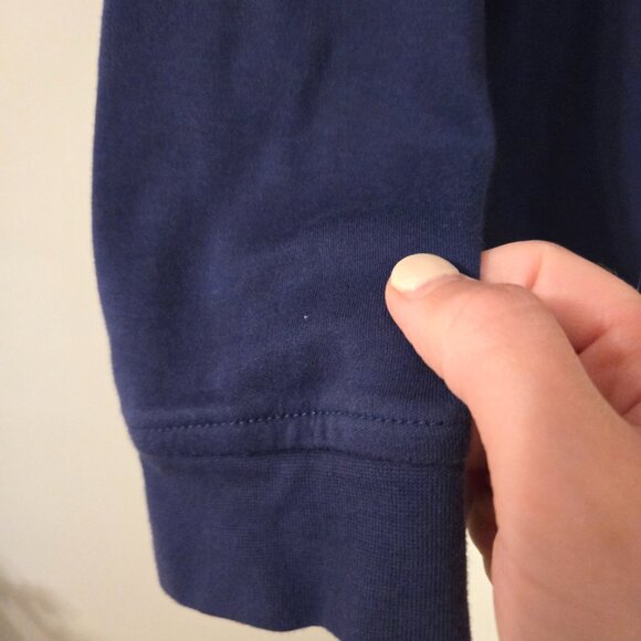 Mens Taso Ella Size Medium Long Sleeved Blue Polo - Picture 6 of 6